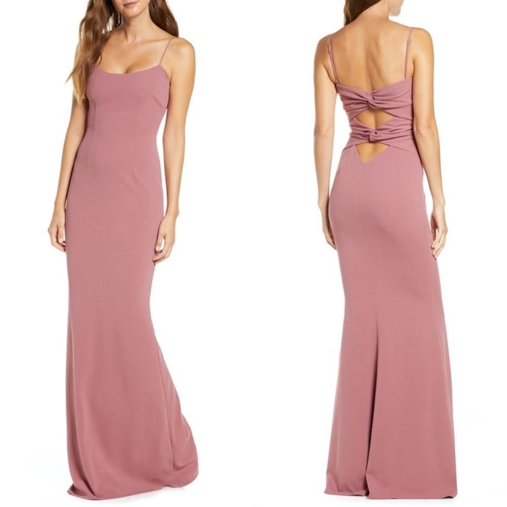 Katie May Forget Me Knot Cutout‎ Column Gown Medium